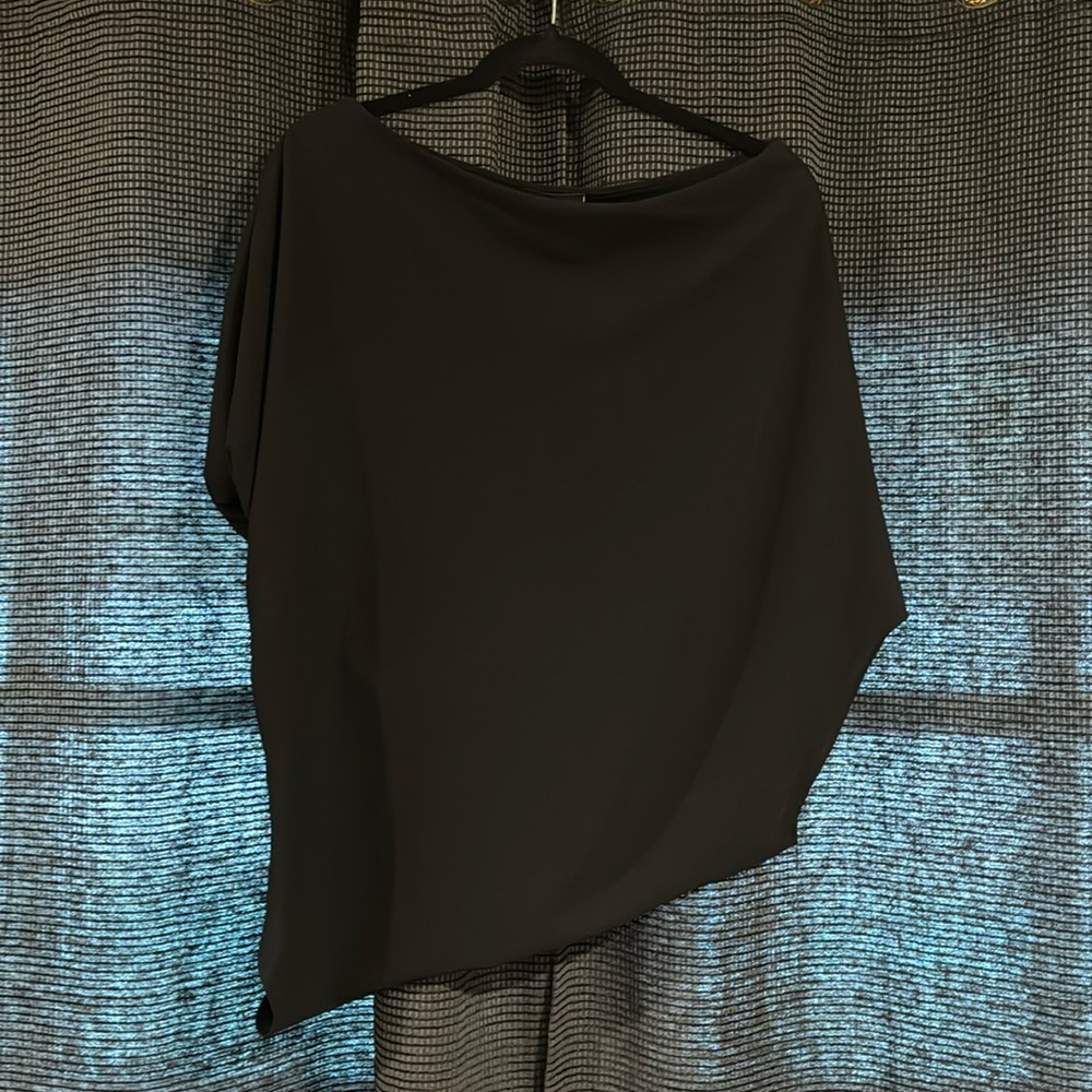 Black VICI one shoulder top